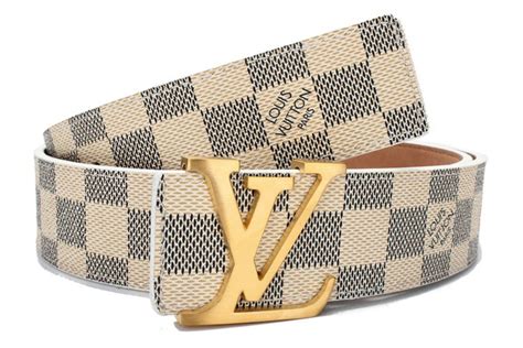 louis vuitton mens white and gold belt replica|real louis vuitton damier belt.